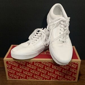 Vans Men's Old Skool True White Sneakers